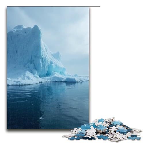 Puzzle für Erwachsene 1000 Teile Sandbar Cold Holzpuzzle für Kinder Lernspiel 1000 Teile (75 x 50 cm) von mowenbingpeng