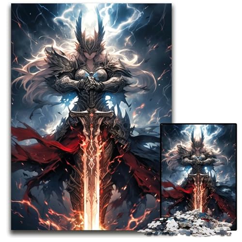 Puzzle für Erwachsene 1000 Teile Saphirblick Crimson Will schwierige Puzzles für Erwachsene Geschenk für Männer und Frauen täglicher besonderer Anlass 1000 Teile (75 x 50 cm) von mowenbingpeng