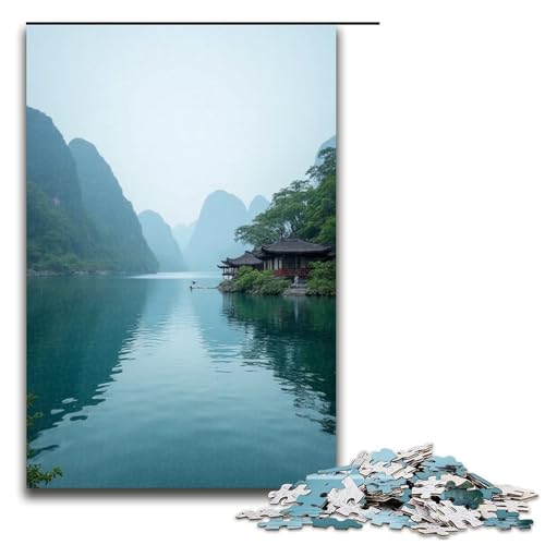 Puzzle für Erwachsene 1000 Teile Seelandschaft jedes Teil ist einzigartig – anspruchsvolles Familienspiel 1000 Teile (75 x 50 cm) von mowenbingpeng
