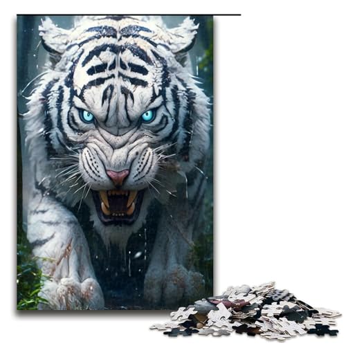 Puzzle für Erwachsene 1000 Teile Sibirische Sumpftiger Holzpuzzle Lernspiel Herausforderungsspielzeug 1000 Teile (75 x 50 cm) von mowenbingpeng
