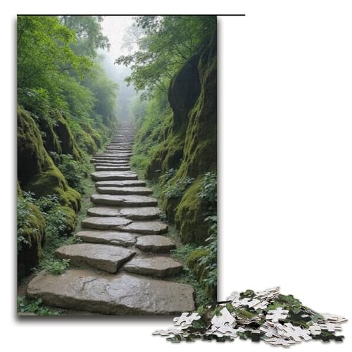 Puzzle für Erwachsene 1000 Teile Steinpfad Hang Puzzle Lernspiele für Zuhause DIY-Spielzeug tolles Geschenk für Spiele 1000 Teile (38 x 26 cm) von mowenbingpeng