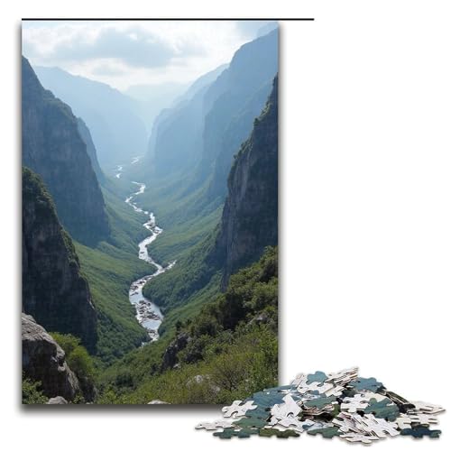 Puzzle für Erwachsene 1000 Teile Tausende von Felsen und Tälern Holzpuzzle für die Familie Lernspiel Herausforderungsspielzeug 1000 Teile (75 x 50 cm) von mowenbingpeng