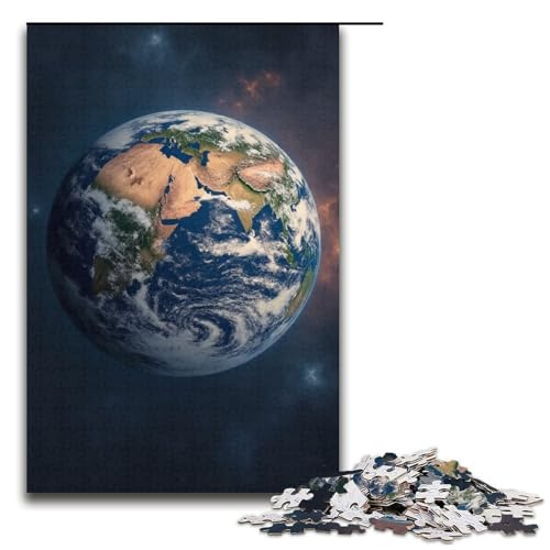 Puzzle für Erwachsene 1000 Teile The Vast Earth Family Holzpuzzle Lernspiel Herausforderungsspielzeug 1000 Teile (38 x 26 cm) von mowenbingpeng