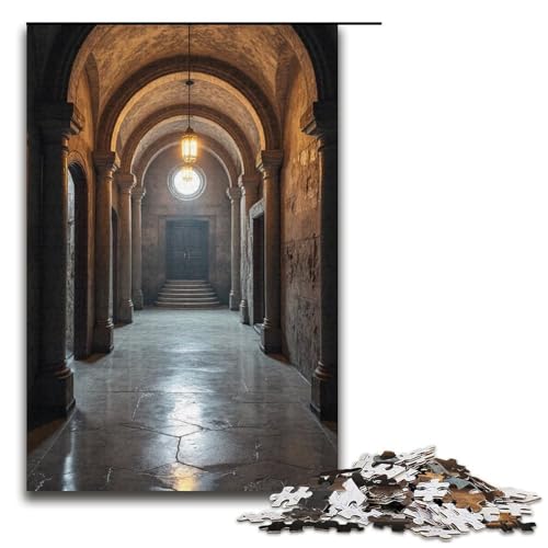 Puzzle für Erwachsene 1000 Teile The Winding Corridor Lernspiele für Zuhause DIY-Spielzeug tolles Geschenk für Spiele 1000 Teile (38 x 26 cm) von mowenbingpeng