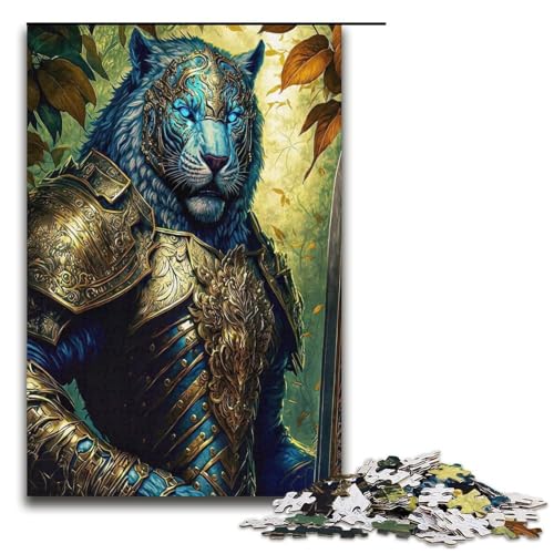 Puzzle für Erwachsene 1000 Teile Tiger Holzpuzzle für Kinder Lernspiel 1000 Teile (38 x 26 cm) von mowenbingpeng