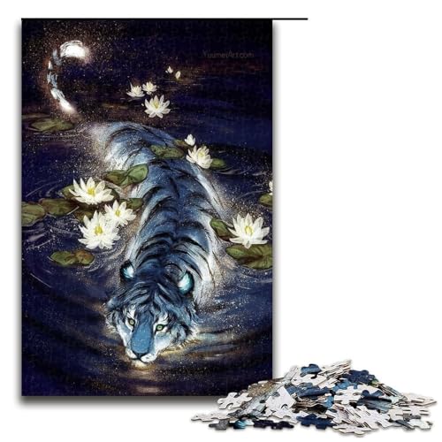 Puzzle für Erwachsene 1000 Teile Tiger Puzzle Geburtstagsgeschenk für Teenager ab 14 Jahren 1000 Teile (75 x 50 cm) von mowenbingpeng