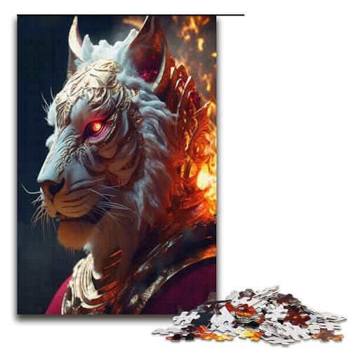 Puzzle für Erwachsene 1000 Teile Tiger Shamans Puzzles Spiel Spielzeug Lustiges 1000 PCS (38x26cm) von mowenbingpeng