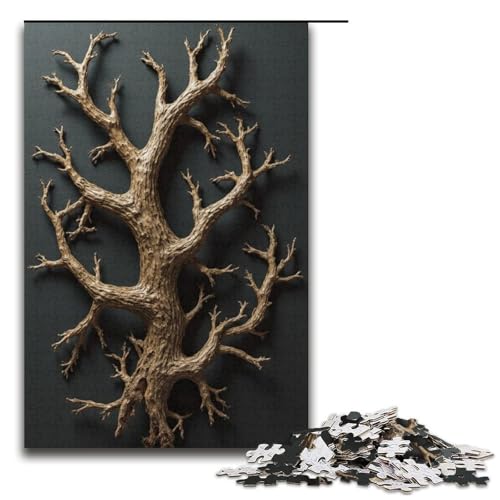 Puzzle für Erwachsene 1000 Teile Tote Reben unmögliches Puzzle Familienspiel Stressabbau schwierige Herausforderung 1000 Teile (38 x 26 cm) von mowenbingpeng