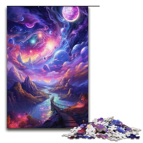 Puzzle für Erwachsene 1000 Teile Ultraviolet Realms Puzzle Lernspiele für Zuhause DIY Spielzeug tolles Geschenk für Spiele 1000 Teile (38 x 26 cm) von mowenbingpeng