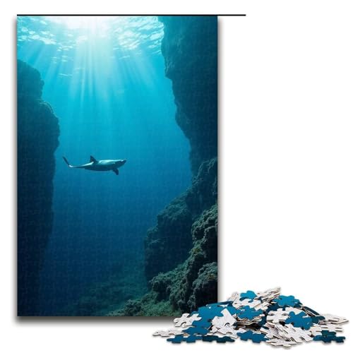 Puzzle für Erwachsene 1000 Teile Unterwasserwelt-Puzzle Lernspiele für Zuhause DIY-Spielzeug tolles Geschenk für Spiele 1000 Teile (75 x 50 cm) von mowenbingpeng