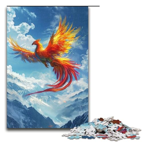 Puzzle für Erwachsene 1000 Teile Vogel Phönix Geburtstagsgeschenk für Teenager ab 14 Jahren 1000 Teile (75 x 50 cm) von mowenbingpeng