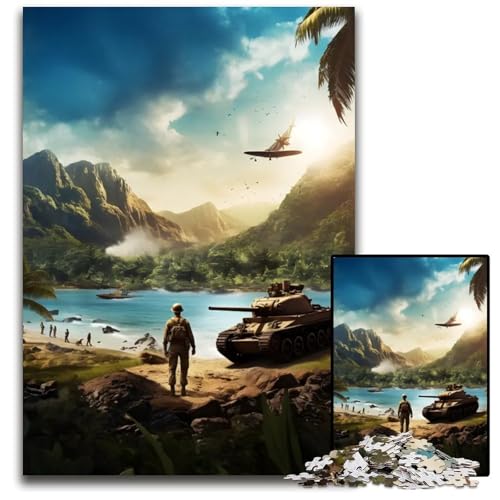 Puzzle für Erwachsene 1000 Teile WWLandschaftskunst Puzzle für Erwachsene Heimdekoration 1000 Teile (75 x 50 cm) von mowenbingpeng