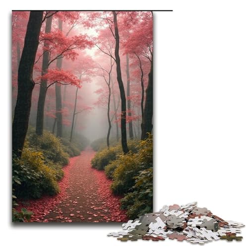 Puzzle für Erwachsene 1000 Teile Waldpuzzle Holzpuzzle Lernspiel Herausforderungsspielzeug 1000 Teile (75 x 50 cm) von mowenbingpeng