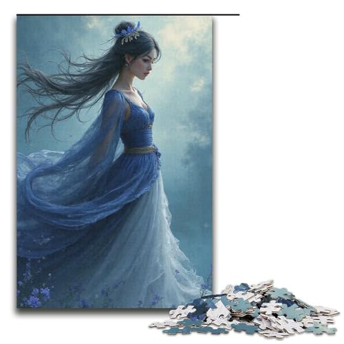 Puzzle für Erwachsene 1000 Teile Wassermondhöhle Holzpuzzle für Kinder Lernspiel 1000 Teile (38 x 26 cm) von mowenbingpeng