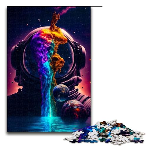 Puzzle für Erwachsene 1000 Teile Weltraum-Astronaut Heimdekoration Puzzle-Spielzeug Geschenk für die ganze Familie 1000 Teile (75 x 50 cm) von mowenbingpeng