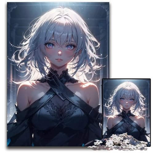 Puzzle für Erwachsene 1000 Teile Whitehaired War Puzzle für Erwachsene Heimdekoration 1000 Teile (75 x 50 cm) von mowenbingpeng