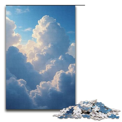 Puzzle für Erwachsene 1000 Teile Wolkenfluss Puzzle Spiele Spielzeug Geschenk geeignet für die Schreibtischdekoration 1000 Teile (38 x 26 cm) von mowenbingpeng