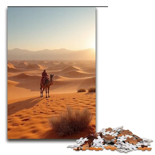 Puzzle für Erwachsene 1000 Teile Wüste () Holzpuzzle 1000 Teile (75 x 50 cm) von mowenbingpeng