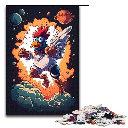 Puzzle für Erwachsene 1000 Teile Zauberhuhnfamilie Holzpuzzle Lernspiel Herausforderungsspielzeug 1000 PCS Puzzle für Erwachsene 1000 Teile Zauberhuhnfamilie Holzpuzzle Lernspiel Herausforderungsspielzeug 1000 PCS von mowenbingpeng