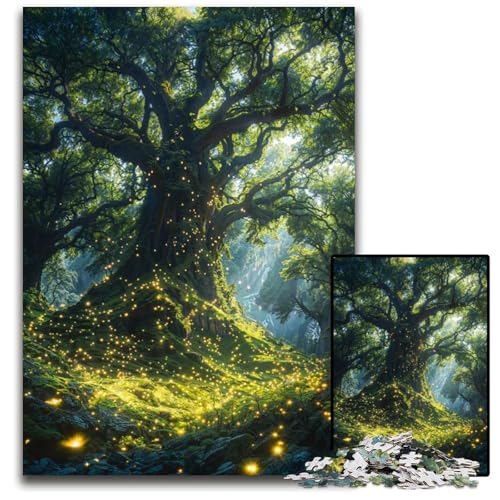 Puzzle für Erwachsene 1000 Teile ZauberwaldBaum Puzzle für Erwachsene Lernspielzeug für Teenager HeimbüroDekor 1000 Teile (75 x 50 cm) von mowenbingpeng