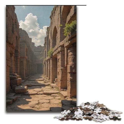 Puzzle für Erwachsene 1000 Teile antikes Bühnenpuzzle Holzpuzzle Lernspiel Herausforderungsspielzeug 1000 Teile (38 x 26 cm) von mowenbingpeng