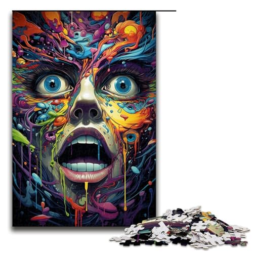 Puzzle für Erwachsene 1000 Teile böse Hexenfamilie Holzpuzzle Lernspiel Herausforderungsspielzeug 1000 Teile (75 x 50 cm) von mowenbingpeng