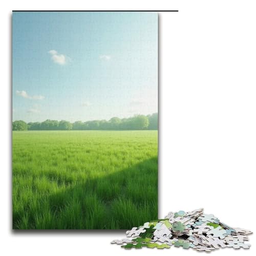 Puzzle für Erwachsene 1000 Teile breites Grasland-Puzzle Lernspiele für Zuhause DIY-Spielzeug tolles Geschenk für Spiele 1000 Teile (38 x 26 cm) von mowenbingpeng