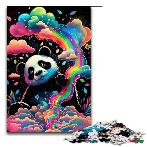 Puzzle für Erwachsene 1000 Teile bunter Bär Holzpuzzle 1000 Teile (75 x 50 cm) von mowenbingpeng