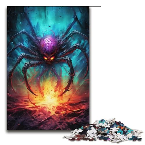 Puzzle für Erwachsene 1000 Teile buntes Spinnen-Puzzle Geburtstagsgeschenk für Teenager ab 14 Jahren 1000 Teile (38 x 26 cm) von mowenbingpeng