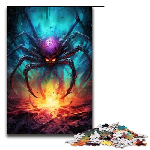 Puzzle für Erwachsene 1000 Teile buntes Spinnen-Puzzle Geburtstagsgeschenk für Teenager ab 14 Jahren 1000 Teile (75 x 50 cm) von mowenbingpeng