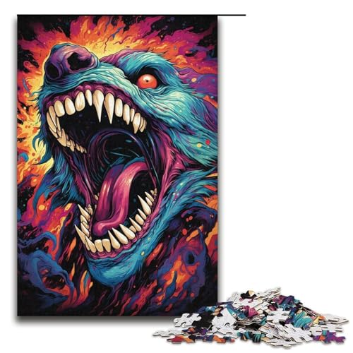 Puzzle für Erwachsene 1000 Teile buntes Tier-Puzzle Lernspiele für Zuhause DIY-Spielzeug tolles Geschenk für Spiele 1000 Teile (38 x 26 cm) von mowenbingpeng