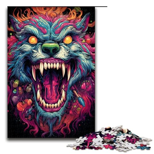 Puzzle für Erwachsene 1000 Teile buntes Tier-Puzzle Lernspiele für Zuhause DIY-Spielzeug tolles Geschenk für Spiele 1000 Teile (75 x 50 cm) von mowenbingpeng