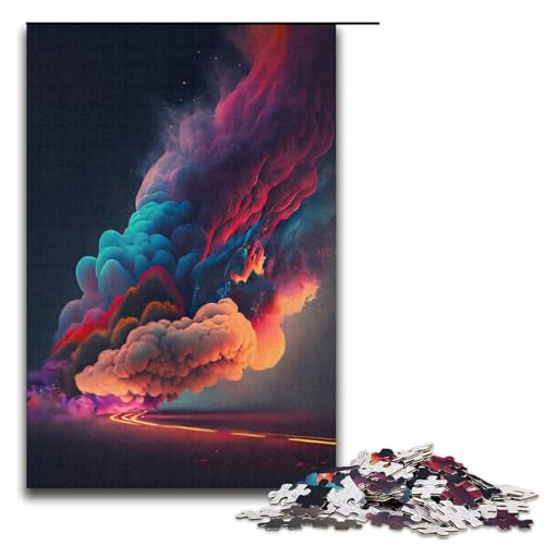 Puzzle für Erwachsene 1000 Teile farbenfrohe Träume Geburtstagsgeschenk für Teenager ab 14 Jahren 1000 Teile (38 x 26 cm) von mowenbingpeng