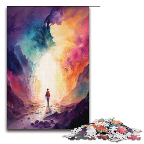 Puzzle für Erwachsene 1000 Teile farbenfrohe Träume Puzzle Lernspiele für Zuhause DIY-Spielzeug tolles Geschenk für Spiele 1000 Teile (38 x 26 cm) von mowenbingpeng