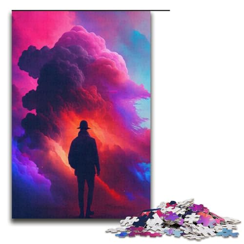 Puzzle für Erwachsene 1000 Teile farbenfrohe Träume Puzzle Lernspiele für Zuhause DIY-Spielzeug tolles Geschenk für Spiele 1000 Teile (38 x 26 cm) von mowenbingpeng