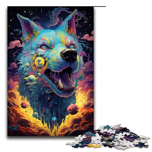 Puzzle für Erwachsene 1000 Teile farbenfroher Psychedelischer böser Hund aus der Zukunft Mustermontage hilft dem Gehirn süchtig machendes Spielzeug zur Förderung der Geduld 1000 Teile (75 x 50 cm) Puzzle für Erwachsene 1000 Teile farbenfroher Psychedelischer böser Hund aus der Zukunft Mustermontage hilft dem Gehirn süchtig machendes Spielzeug zur Förderung der Geduld 1000 Teile (75 x 50 cm) von mowenbingpeng