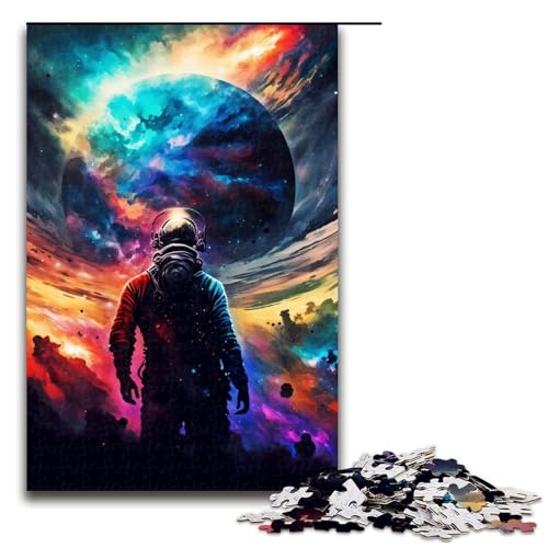 Puzzle für Erwachsene 1000 Teile farbenfrohes Weltraum-Puzzle Lernspiele für Zuhause DIY-Spielzeug tolles Geschenk für Spiele 1000 Teile (75 x 50 cm) von mowenbingpeng