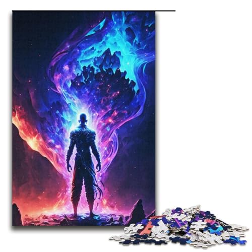 Puzzle für Erwachsene 1000 Teile farbenfrohes magisches Puzzle Spiele Spielzeug Geschenk geeignet als Schreibtischdekoration 1000 Teile (38 x 26 cm) von mowenbingpeng