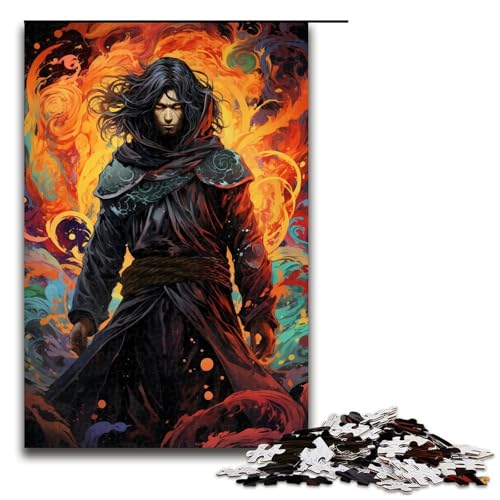 Puzzle für Erwachsene 1000 Teile farbenfrohes psychedelisches Ninja-Puzzle Lernspiele für Zuhause DIY-Spielzeug tolles Geschenk für Spiele 1000 Teile (75 x 50 cm) von mowenbingpeng