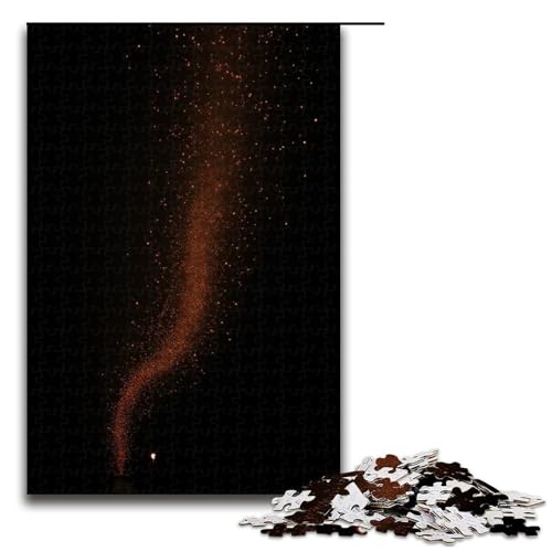 Puzzle für Erwachsene 1000 Teile glitzernder Schwarm von Glühwürmchen Puzzlespiele Spielzeug Geschenk geeignet für die Schreibtischdekoration 1000 Teile (75 x 50 cm) von mowenbingpeng