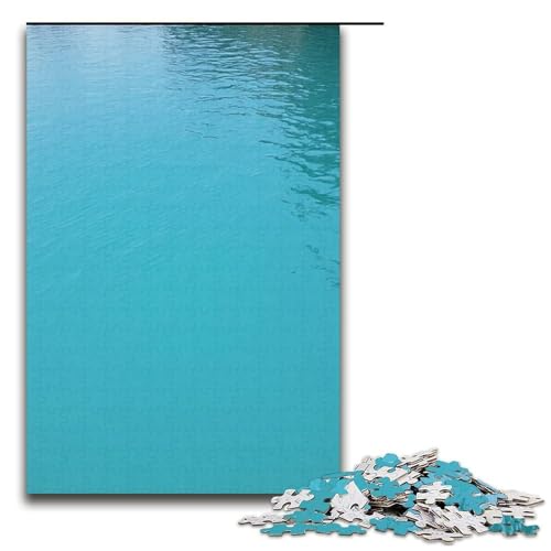 Puzzle für Erwachsene 1000 Teile klares Wasser Puzzle Lernspiele für Zuhause DIY-Spielzeug tolles Geschenk für Spiele 1000 Teile (38 x 26 cm) von mowenbingpeng