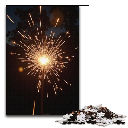 Puzzle für Erwachsene 1000 Teile kleines Feuerwerk-Puzzle Geburtstagsgeschenk für Teenager ab 14 Jahren 1000 Teile (38 x 26 cm) von mowenbingpeng