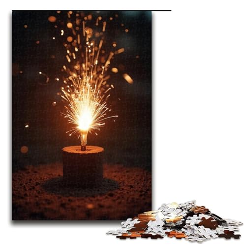 Puzzle für Erwachsene 1000 Teile kleines Feuerwerk Puzzle Spiele Spielzeug Geschenk geeignet für die Schreibtischdekoration 1000 Teile (75 x 50 cm) von mowenbingpeng