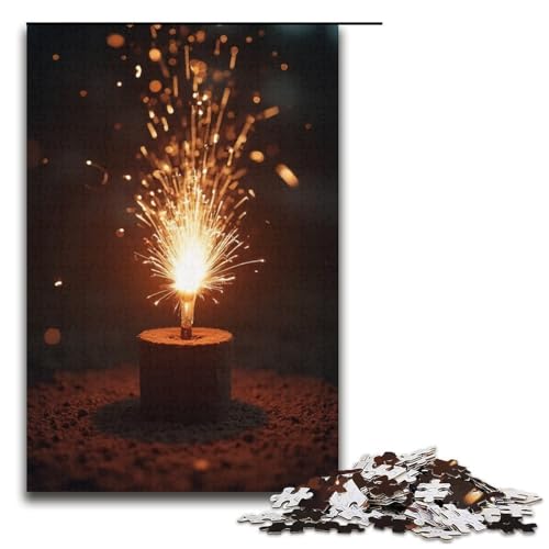 Puzzle für Erwachsene 1000 Teile kleines Feuerwerksmuster hilft beim Zusammenbauen trainiert das Gehirn Macht süchtig fördert die Geduld 1000 Teile (38 x 26 cm) von mowenbingpeng