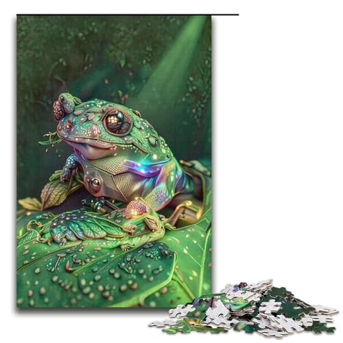 Puzzle für Erwachsene 1000 Teile kristallisierter Frosch Geburtstagsgeschenk für Teenager ab 14 Jahren 1000 Teile (38 x 26 cm) von mowenbingpeng