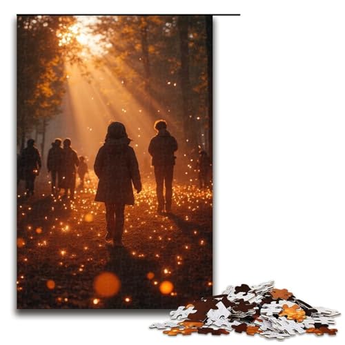 Puzzle für Erwachsene 1000 Teile leichtes Schaukel-Puzzle für Erwachsene Holzpuzzles Familienspiele Weihnachts- und Geburtstagsgeschenke 1000 Teile (75 x 50 cm) von mowenbingpeng