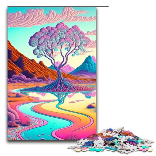 Puzzle für Erwachsene 1000 Teile psychedelisches Puzzle Geburtstagsgeschenk für Teenager ab 14 Jahren 1000 Teile (75 x 50 cm) von mowenbingpeng