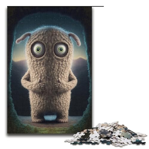 Puzzle für Erwachsene 1000 Teile süßes Monster-Puzzle Geburtstagsgeschenk für Teenager ab 14 Jahren 1000 Teile (38 x 26 cm) von mowenbingpeng