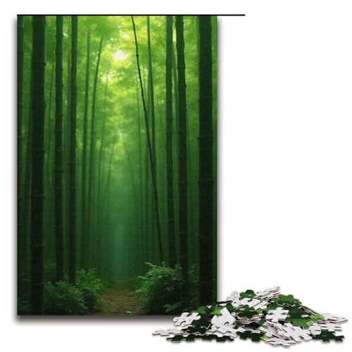 Puzzle für Erwachsene 1000 Teile tiefer Bambuswald Puzzle Lernspiele für Zuhause DIY-Spielzeug tolles Geschenk für Spiele 1000 Teile (38 x 26 cm) von mowenbingpeng