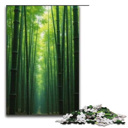 Puzzle für Erwachsene 1000 Teile tiefer Bambuswald Puzzlespiele Spielzeug Geschenk geeignet für die Schreibtischdekoration 1000 Teile (38 x 26 cm) von mowenbingpeng